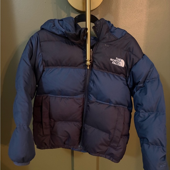 The North Face Navy and Blue Hooded Jacket - Picture 1 of 2